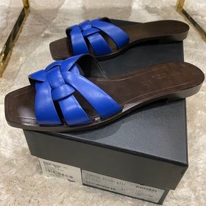 Saint Laurent blue slide size 37 Ysl